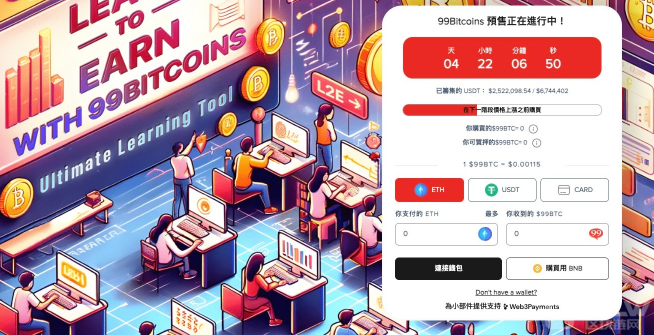 BTC价格暴涨至70000USD　99比特币s的学习即赚代币预售筹集250万USD