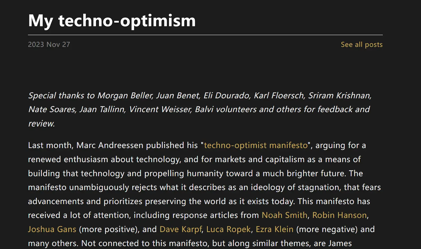 当 Web3 撞上 d/acc：技术加速年代，Crypto 能做些什么？