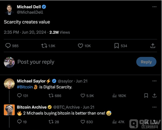 戴尔CEO公开支持BTC，引发市场热议