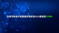 BTC现金（比特币现金）开发者建议将区块大小增加到32MB